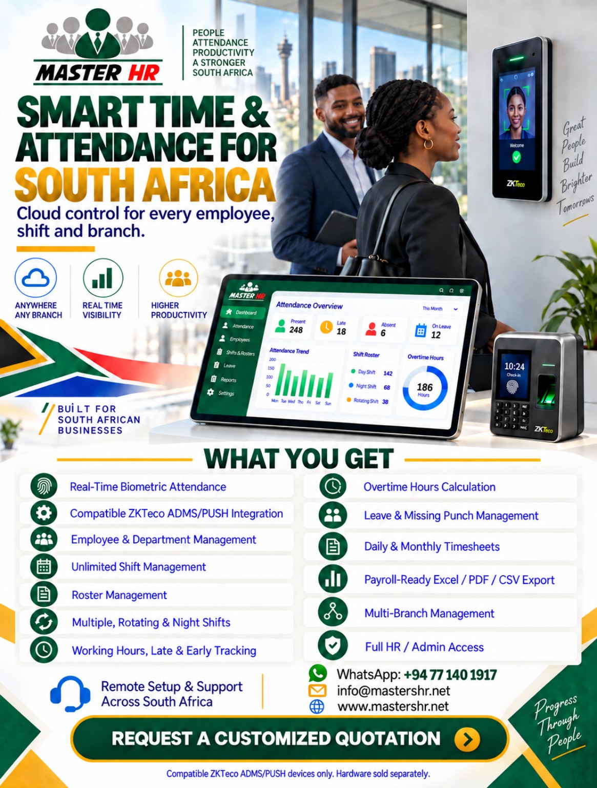 Master HR Managed Time and Attendance Service South Africa